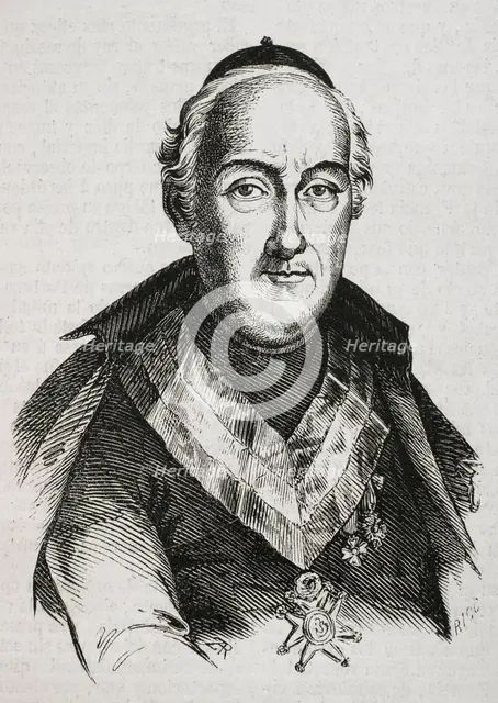 Juan Escoiquiz, (1747-1820), Spanish writer, politician and clergyman, 1853. Creator: Bernardo Rico.