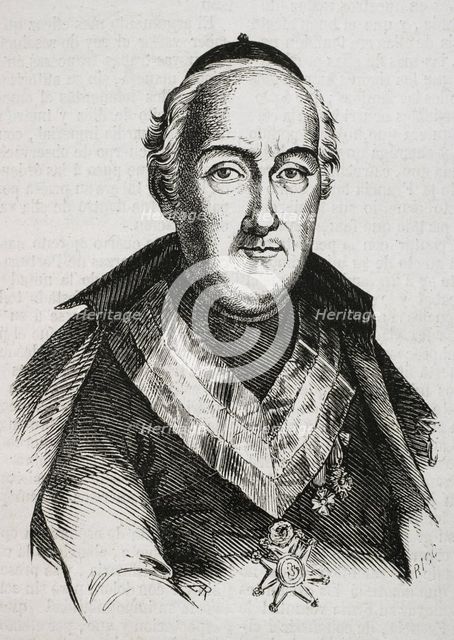 Juan Escoiquiz, (1747-1820), Spanish writer, politician and clergyman, 1853. Creator: Bernardo Rico.