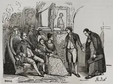 Juan Escóiquiz, canon of Saragossa, is appointed tutor to the Prince of Asturias, c1795, (1851). Creator: Unknown