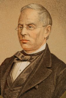 Juan Eugenio Hartzenbusch Martínez (1806-1880), Spanish writer, 1865. Creator: Unknown