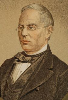 Juan Eugenio Hartzenbusch Martínez (1806-1880), Spanish writer, 1865. Creator: Unknown