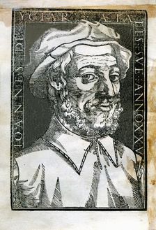 Juan Iciar (1522 - ), Spanish writer, engraving, 1548