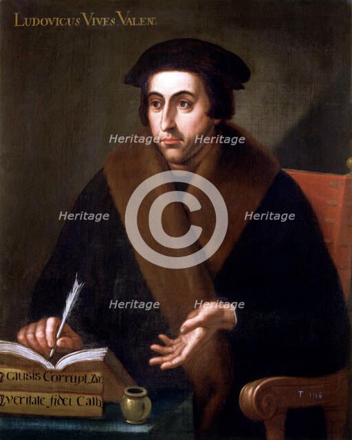 Juan Luis Vives (1492-1540), Spanish humanist and philosopher.