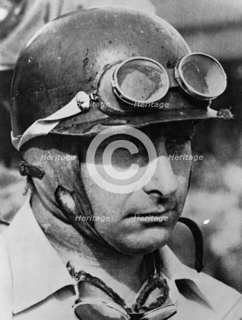 Juan Manuel Fangio, (1950s?). Artist: Unknown