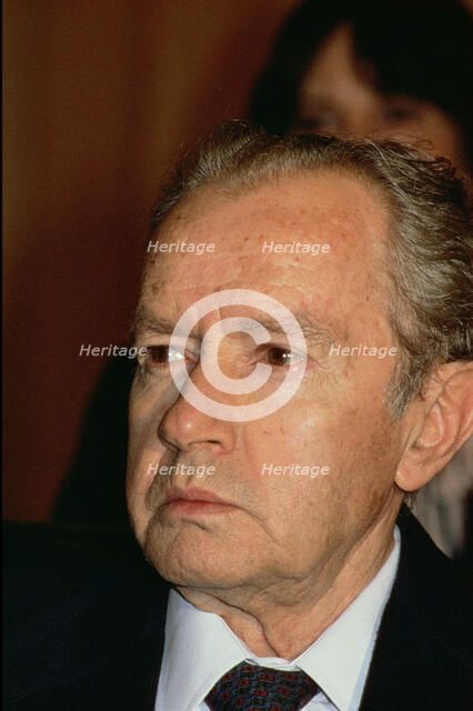 Juan Rulfo (1918-1986), Mexican novelist born in Sayula (Jalisco), photo 1987.