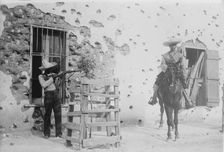 Juarez, Adobe house riddled, between c1910 and c1915. Creator: Bain News Service