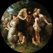 Jubal, the father of flute, 1839. Creator: Kloeber, August von (1793-1864)