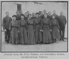 Jubilee Club, St. Paul Normal and Industrial School, Lawrenceville, Virginia, 1911. Creator: Unknown