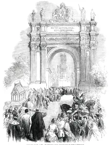 Jubilee of St. Sang, at Bruges - the Procession to the Cathedral, 1850. Creator: Unknown