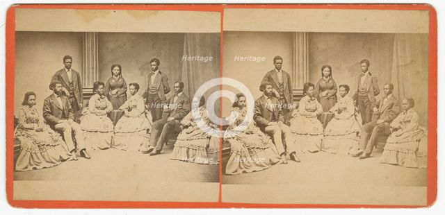 Jubilee Singers, Fisk University, Nashville, Tennessee, 1872. Creator: James Wallace Black.