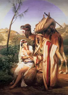Judah and Tamar 1840. Artist: Horace Vernet