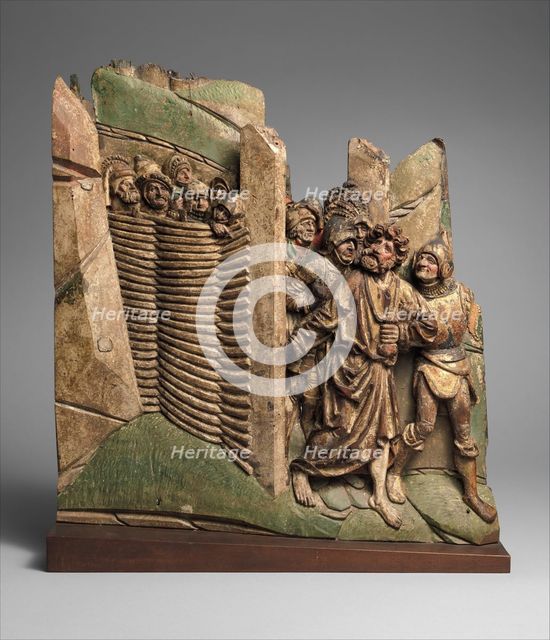 Judas Entering the Garden of Gethsemane to Betray Christ, German or South Netherlandish, 15th centur Creator: Unknown.