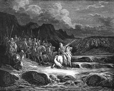 Judas Maccabaeus leading Jewish army into battle