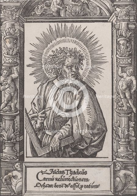 Judas Thaddaeus, from Christ and the Apostles, 1514 Creator: Jacob Cornelisz. van Oostsanen.