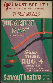 Judgment Day, San Diego, 1938. Creator: Unknown