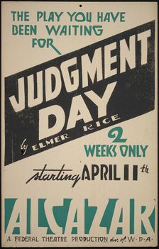 Judgment Day, San Francisco, 1938. Creator: Unknown