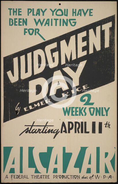 Judgment Day, San Francisco, 1938. Creator: Unknown.