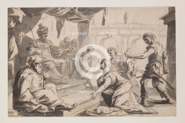Judgment of Solomon, between 1711 and 1780. Creator: Giovanni Battista Marcola.