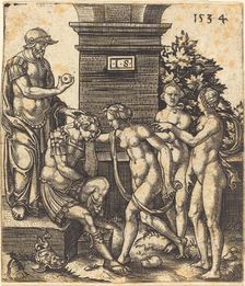 Judgment of Paris, 1534. Creator: Master I.S.
