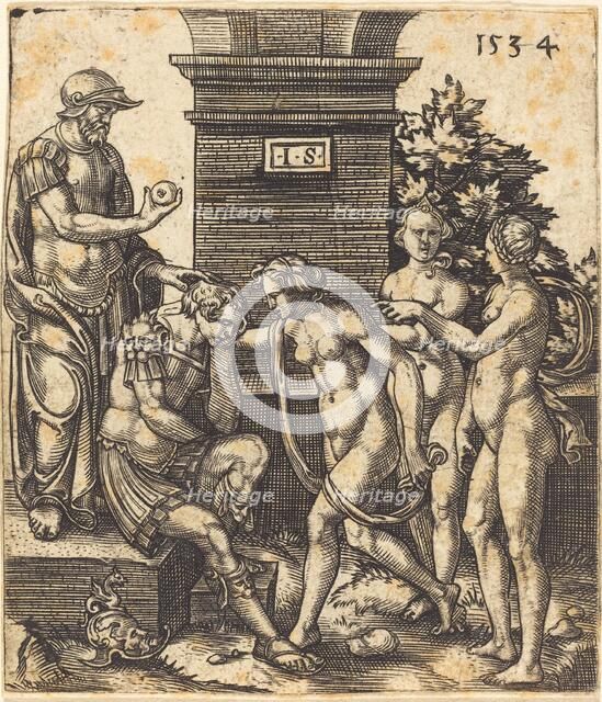 Judgment of Paris, 1534. Creator: Master I.S..