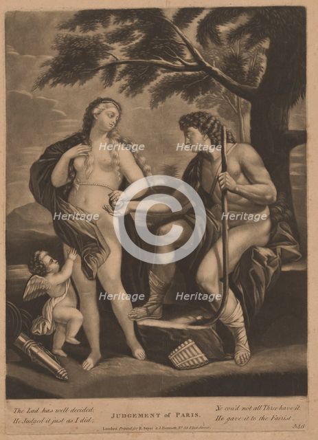 Judgment of Paris, 1770s/1780s. Creator: Unknown.