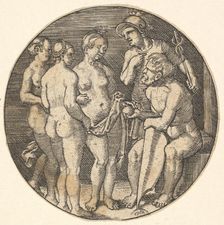 Judgment of Paris (copy), 16th century. Creators: Barthel Beham, Jacob Binck