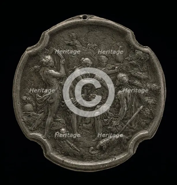 Judgment of Paris, mid 17th century. Creator: Unknown.