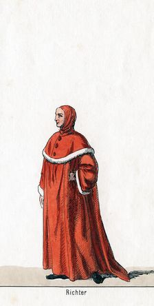 Judge, costume design for Shakespeare's play, Henry VIII, 19th century