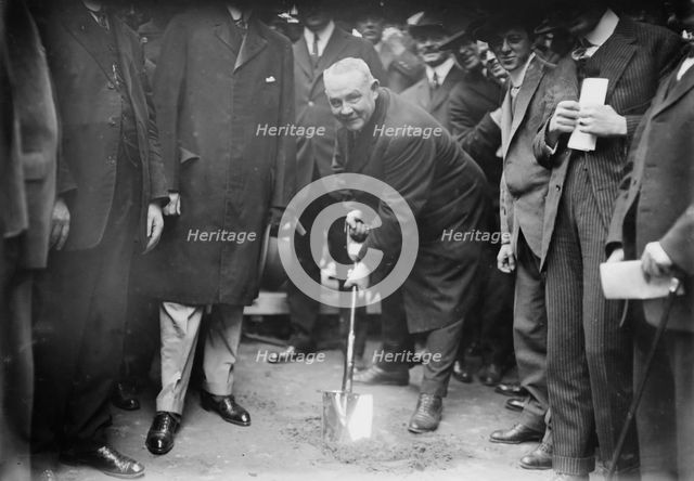 Judge McCall breaks ground for subway, 10/13/14, 1914. Creator: Bain News Service.