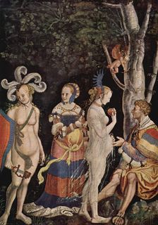 Judgement of Paris by Niklaus Manuel, 1517. Creator: Nicolas Manuel Deutsch