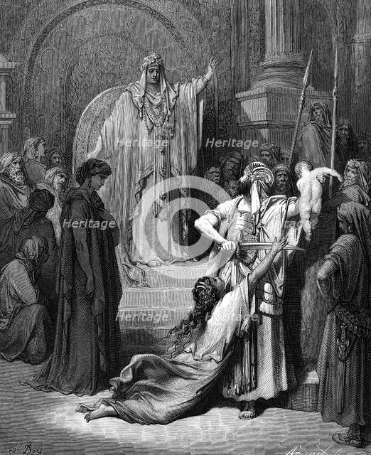 'Judgement of Solomon', 1866. Artist: Gustave Doré
