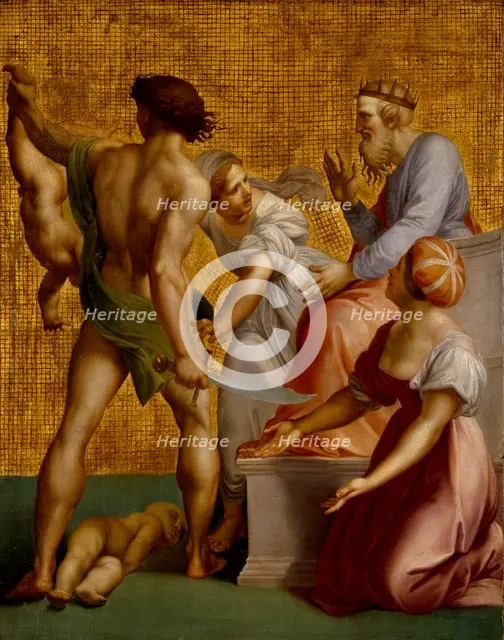Judgement of Solomon, late 18th century. Creator: Giuseppe Cades.