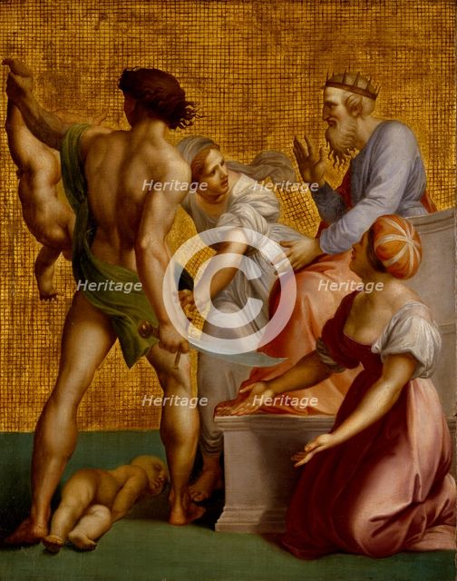 Judgement of Solomon, late 18th century. Creator: Giuseppe Cades.