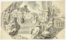 Judgement of Solomon, n.d. Creator: School of Francesco Solimena Italian, 1657-1748