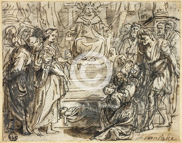 Judgement of Solomon, n.d. Creator: Abraham Jansz van Diepenbeeck.