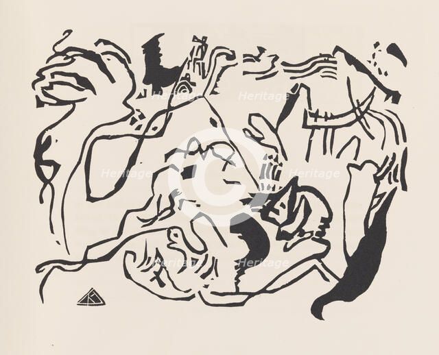 Judgement Day (Jüngster Tag). From Klänge (Sounds) , 1913. Creator: Kandinsky, Wassily Vasilyevich (1866-1944).