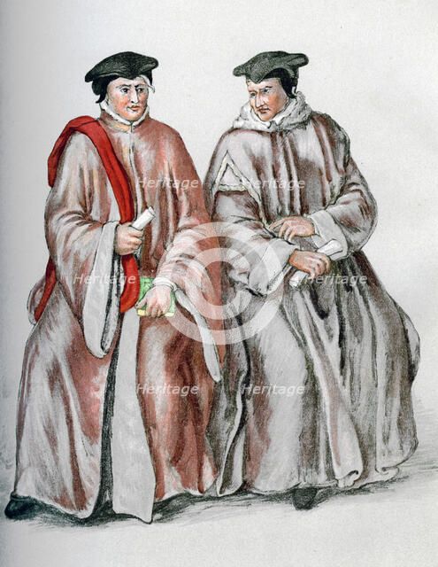 Judges in their robes, 1893. Artist: Unknown