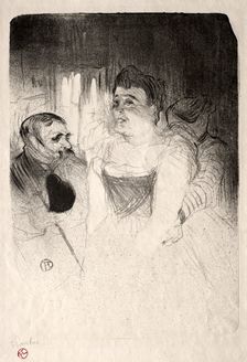 Judic in the Loge, 1894. Creator: Henri de Toulouse-Lautrec (French, 1864-1901)