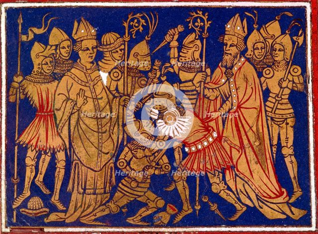 Judiciary combat, 12th century. Artist: Unknown