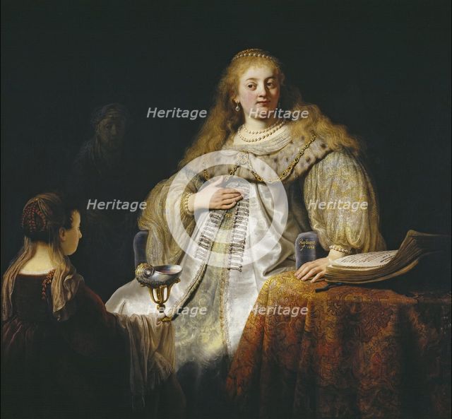 Judith at the banquet of Holofernes, 1634. Artist: Rembrandt van Rhijn (1606-1669)