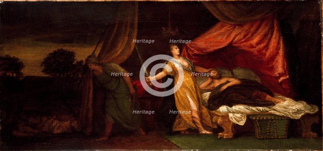 Judith about to kill Holofernes, c16th century. Artist: Unknown.