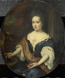 Judith Allijn (d 1702), Wife of Harmen Lijnslager, 1699. Creator: Johannes van Haensbergen
