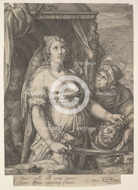 Judith and the Head of Holofernes, 1575—1607. Creator: Jan Saenredam.