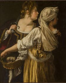 Judith and her maid Abra, ca 1613