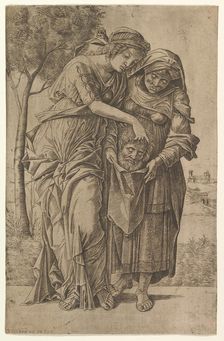 Judith and her maidservant with the head of Holofernes, 1500-1530. Creator: Girolamo Mocetto