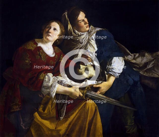 Judith and Her Maidservant with the Head of Holofernes, c. 1610. Creator: Gentileschi, Orazio (1563-1638).