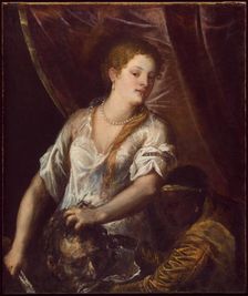 Judith and Her Maidservant with the Head of Holofernes, c1570. Creator: Titian