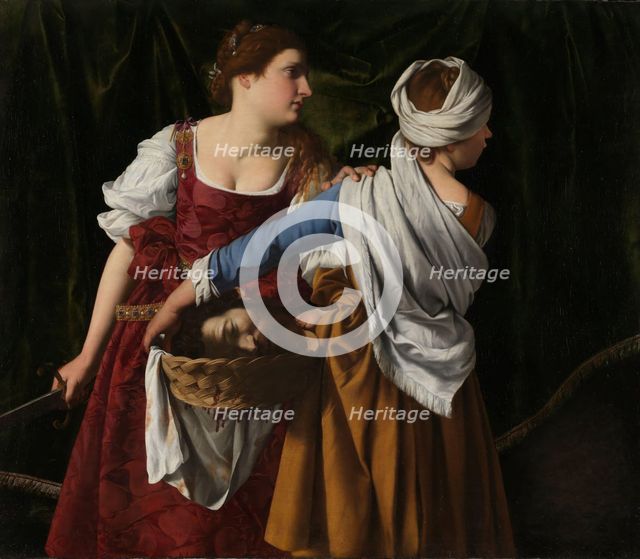 Judith and her Maidservant with the Head of Holofernes, c1608-1612. Creators: Orazio Gentileschi, Artemisia Gentileschi.