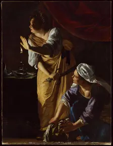 Judith and Her Maidservant with the Head of Holofernes, c1623-1625. Creator: Artemisia Gentileschi