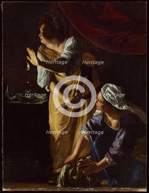 Judith and Her Maidservant with the Head of Holofernes, c1623-1625. Creator: Artemisia Gentileschi.
